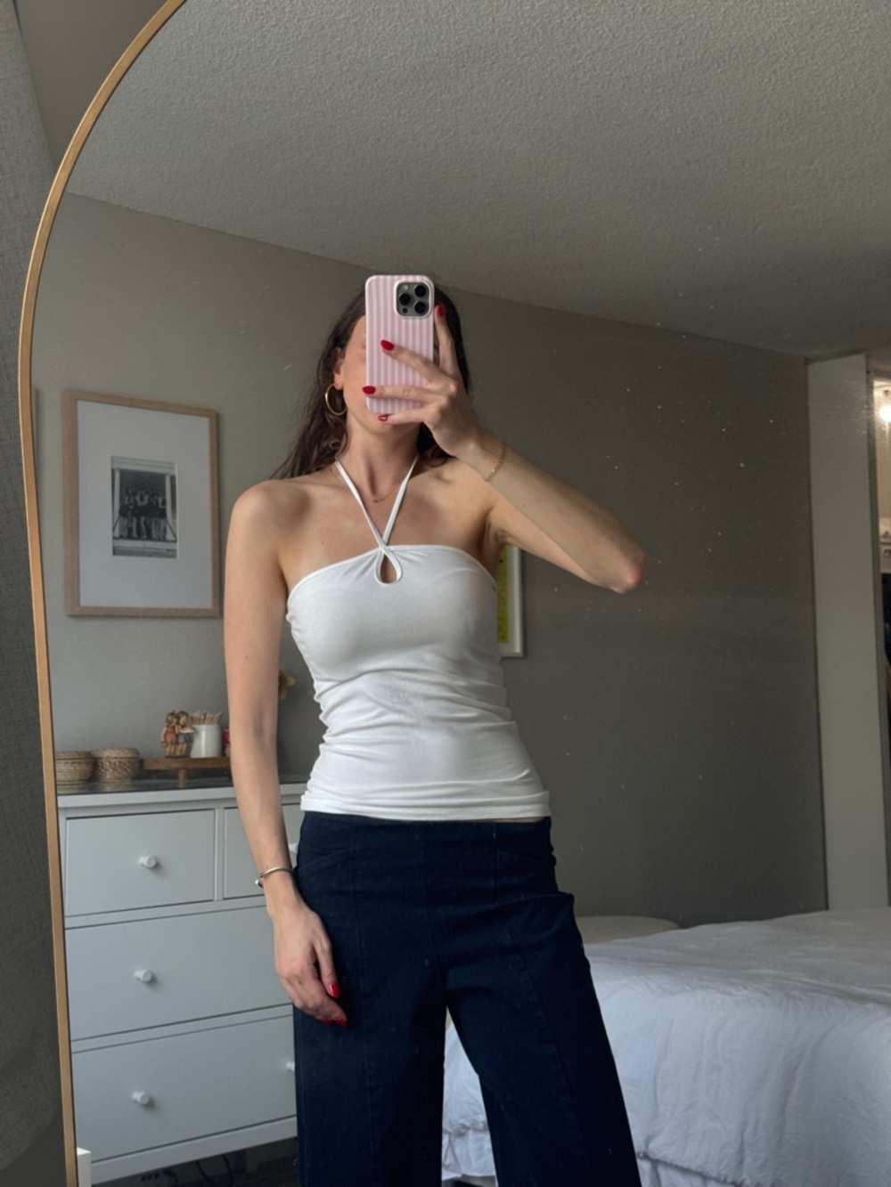 Brandy Melville Halter Keyhole Tank Top - Women